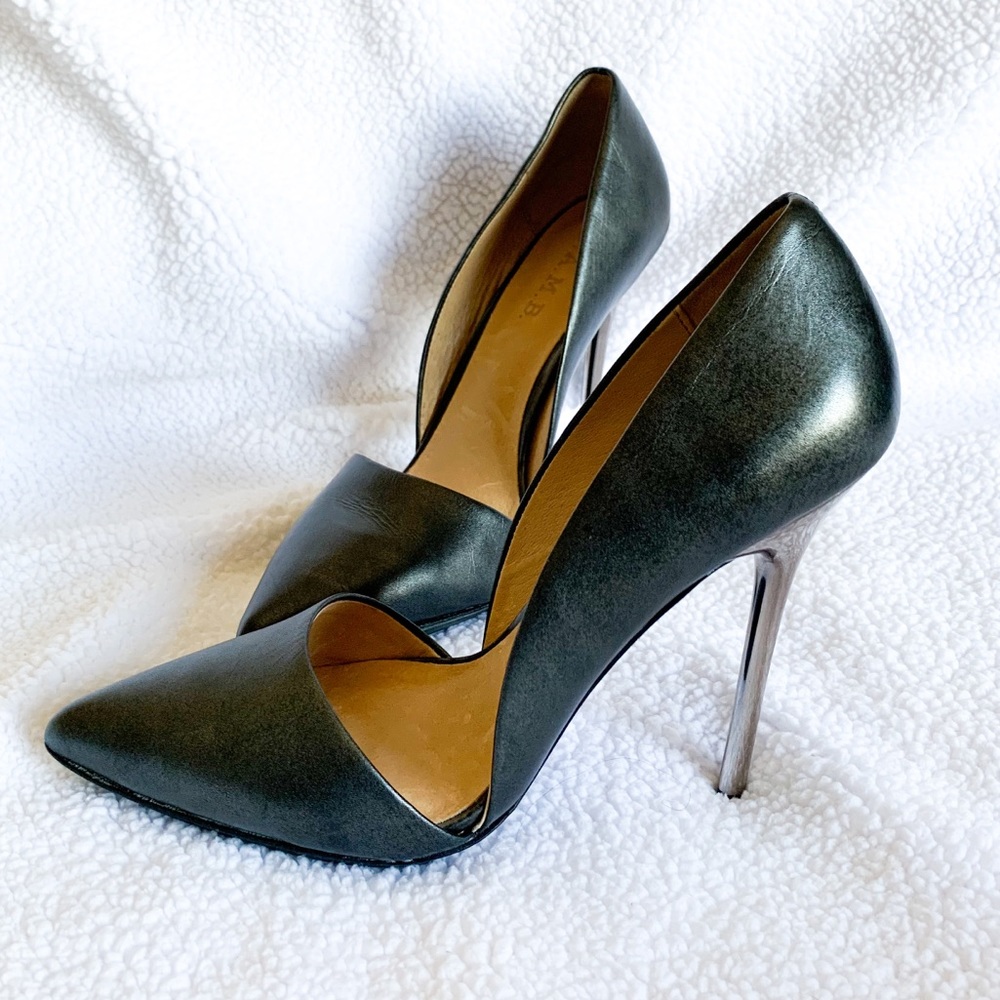 L.A.M.B Trina Black Stilettos Heels | Pumps